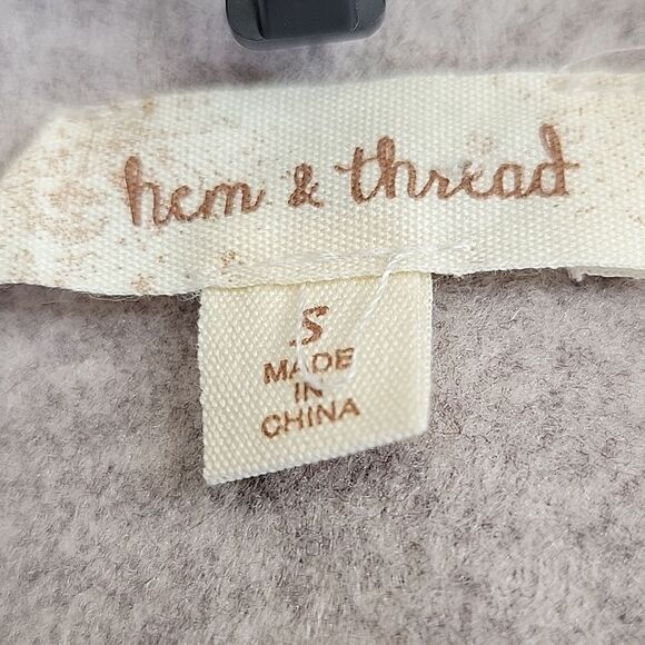 Anthropologie Two-Tone Gray Cozy Shacket Size Small - Picture 5 of 6